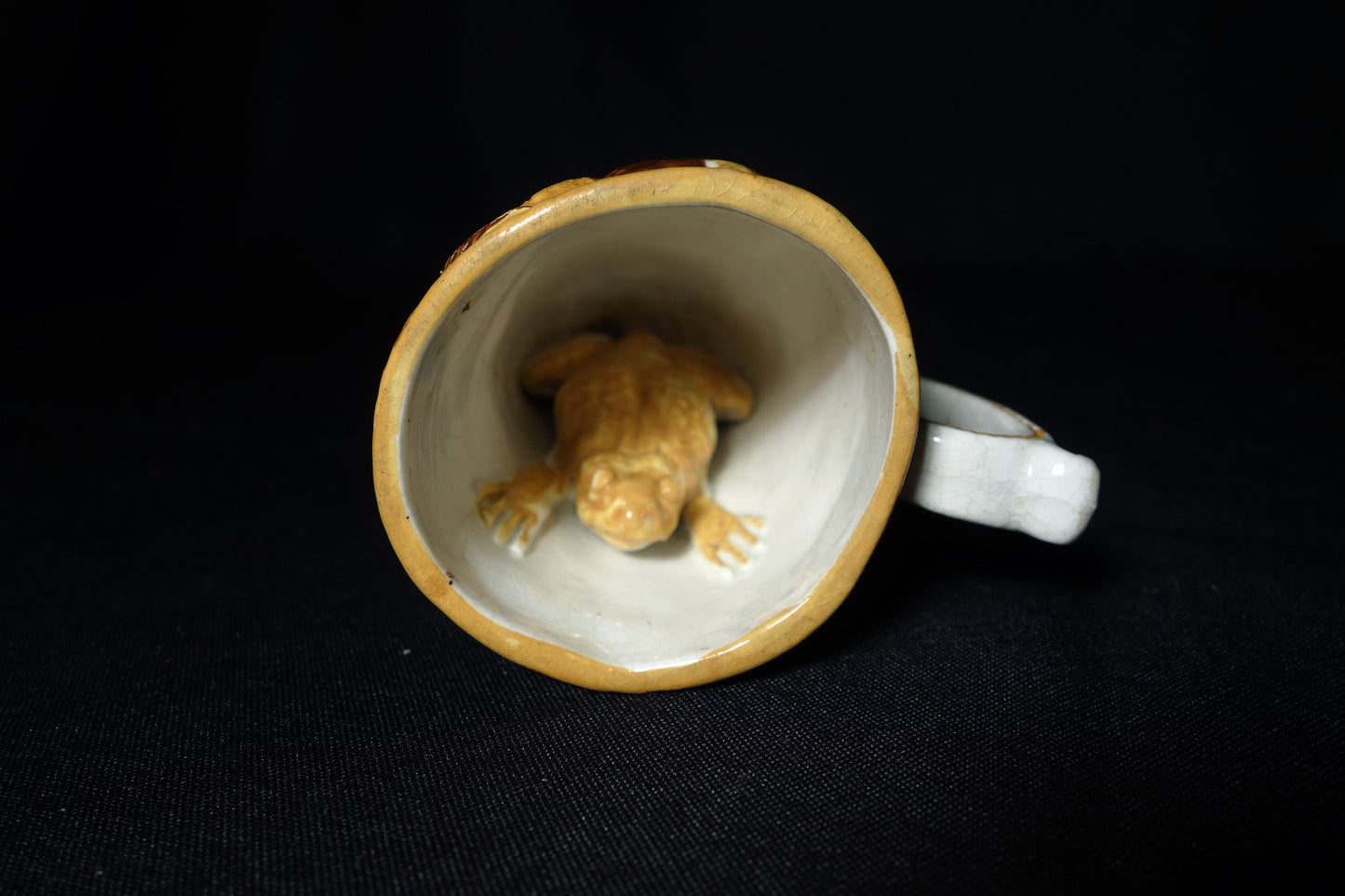 Prattware Satyr Frog Mug