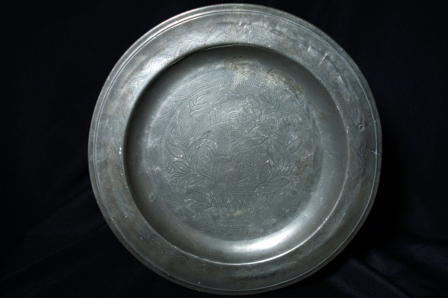 Wrigglework Pewter Plate