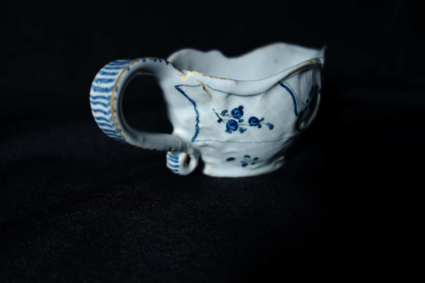 French Faience Sauce Boat