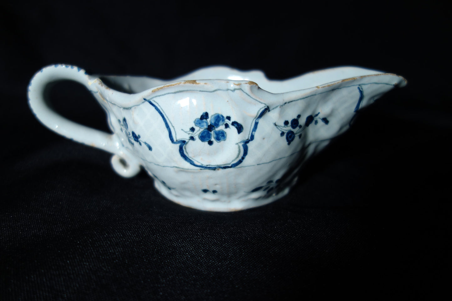 French Faience Sauce Boat
