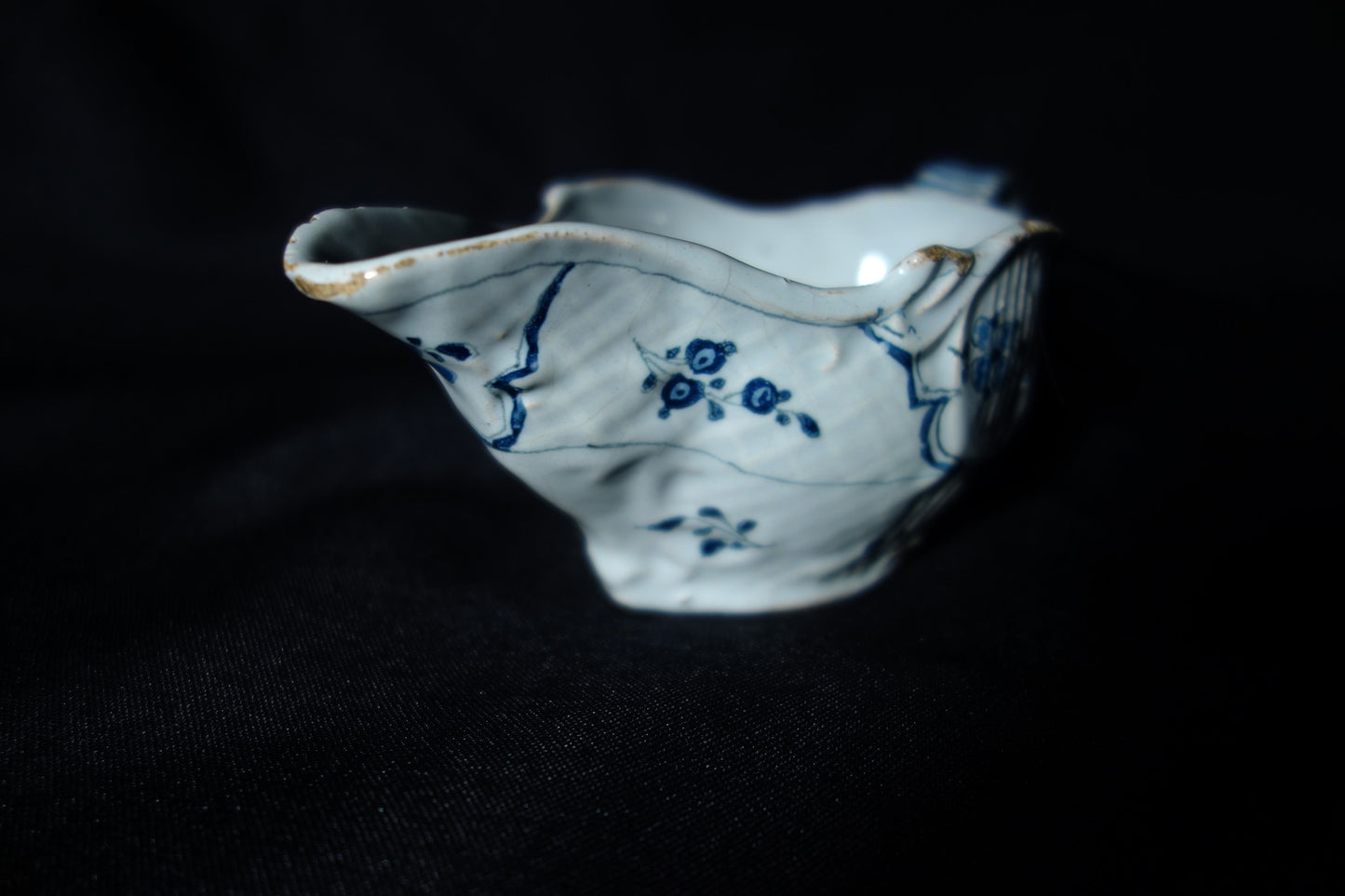 French Faience Sauce Boat