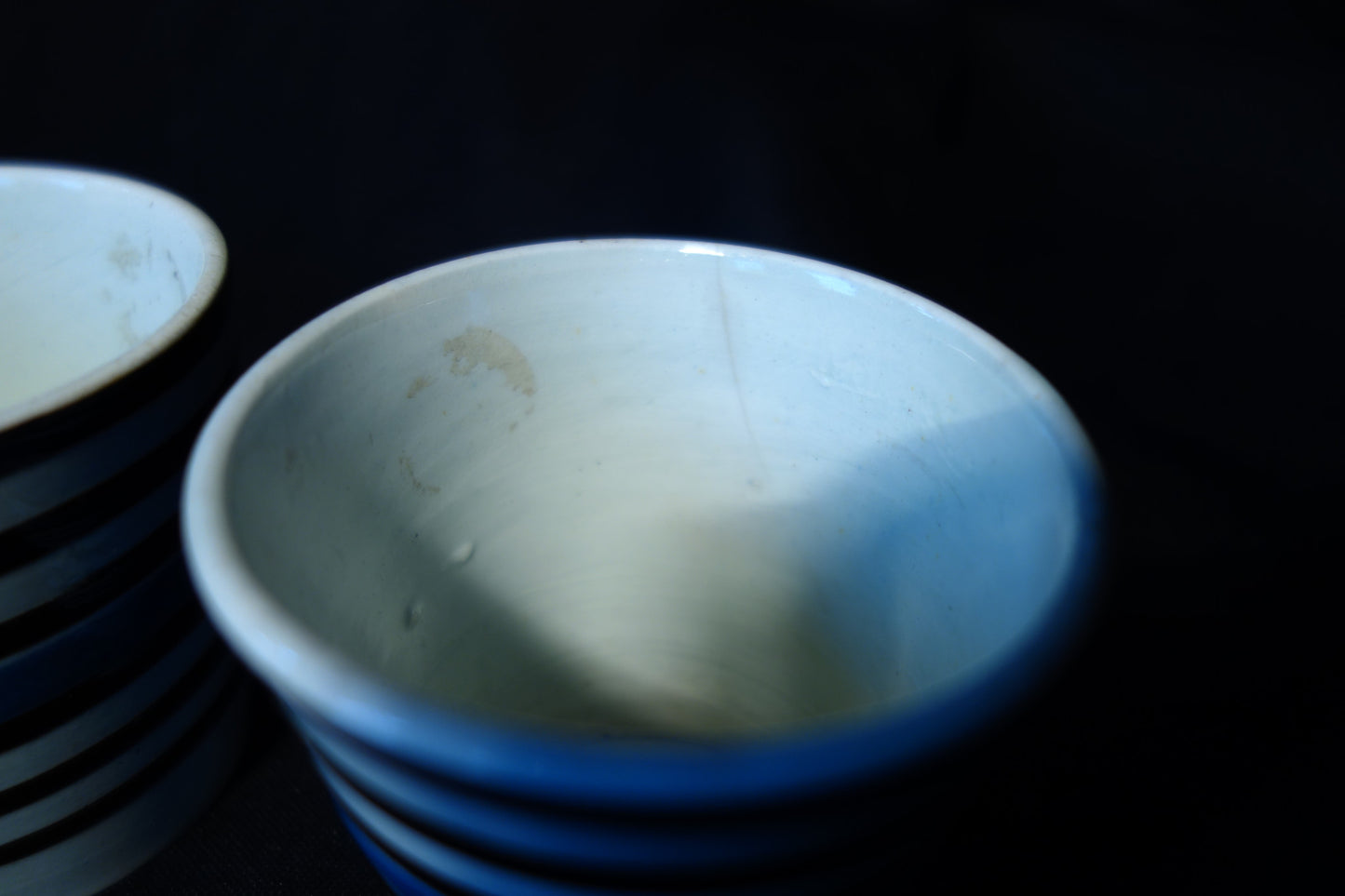 Pair of Mocha Ware Beakers