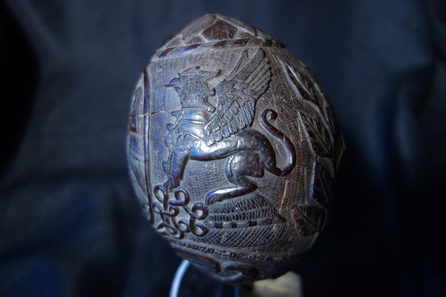 Carved Coconut Bank