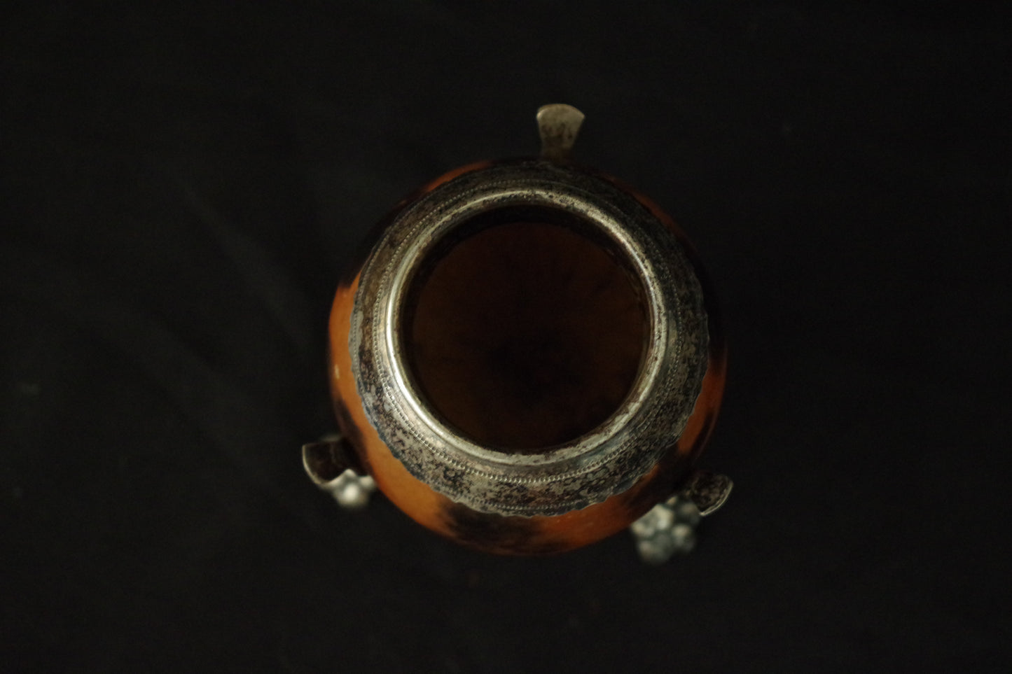 Silver Mounted Mate Gourd