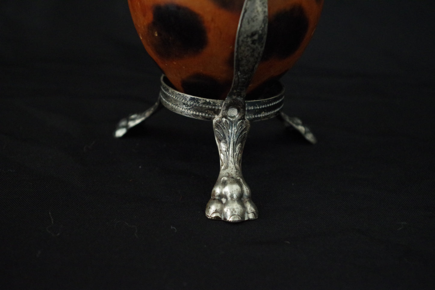 Silver Mounted Mate Gourd