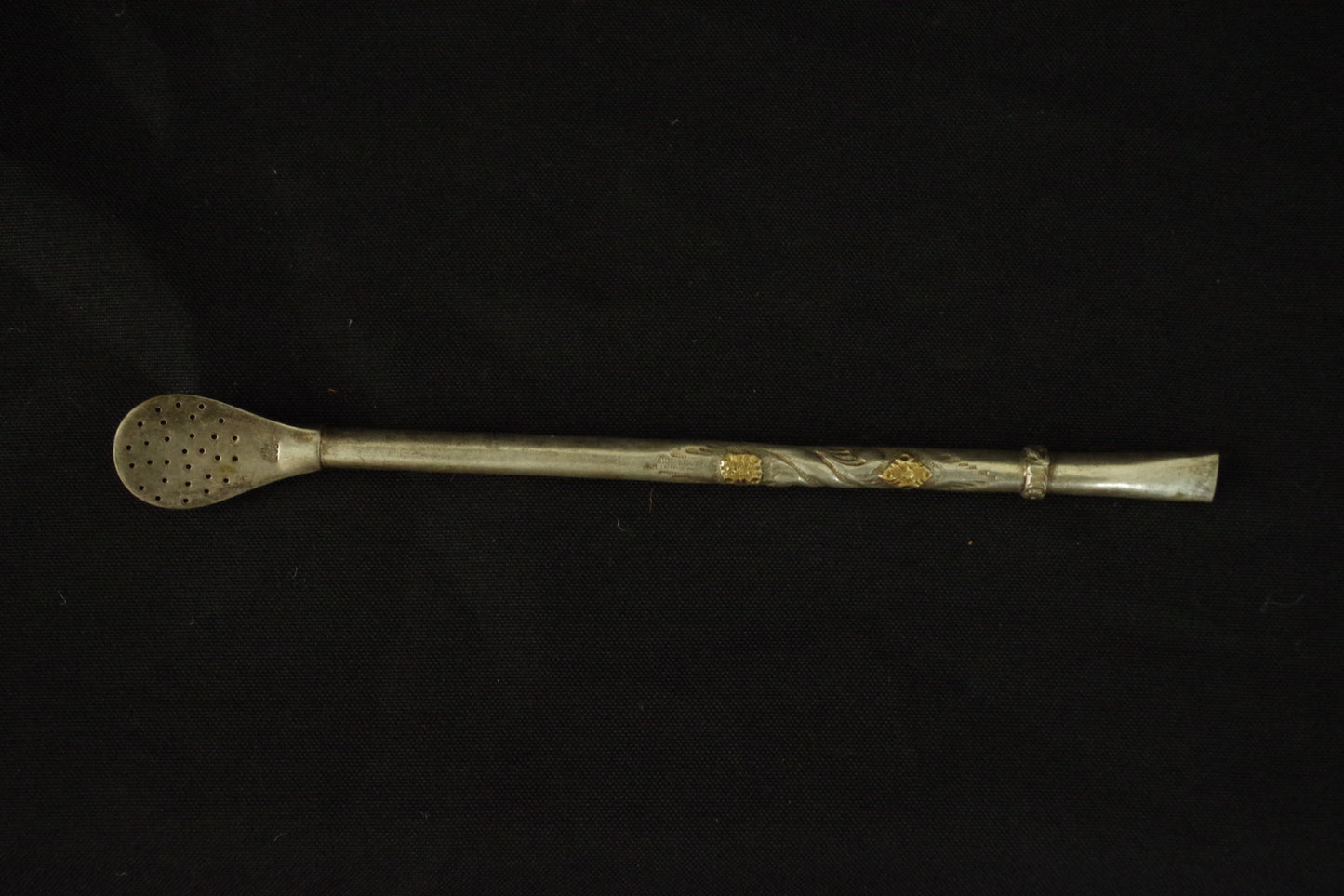 Silver Mounted Mate Gourd