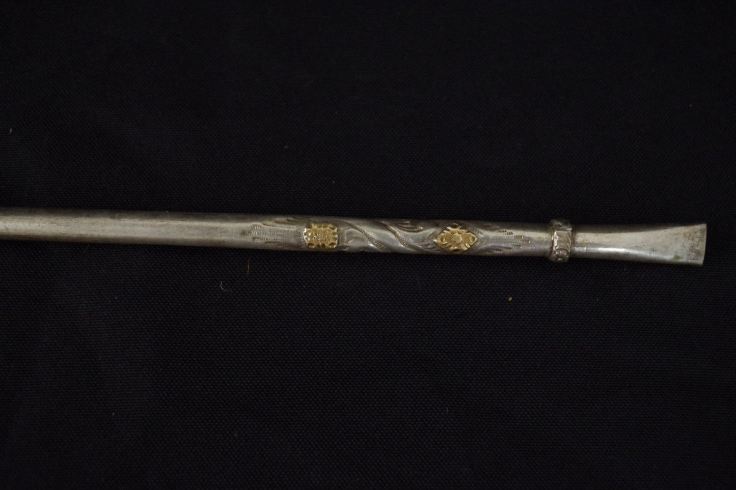 Silver Mounted Mate Gourd