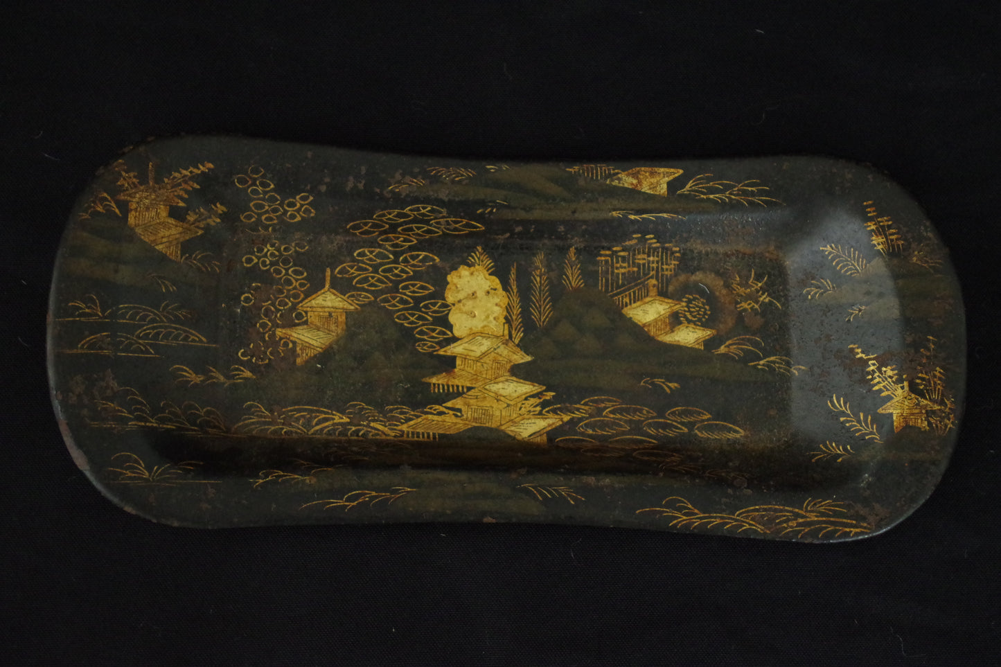 Chinoiserie Snuffers and Stand