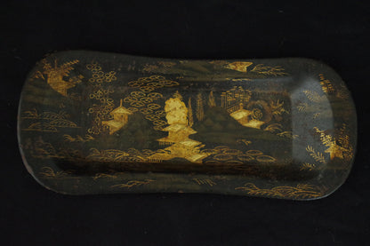 Chinoiserie Snuffers and Stand