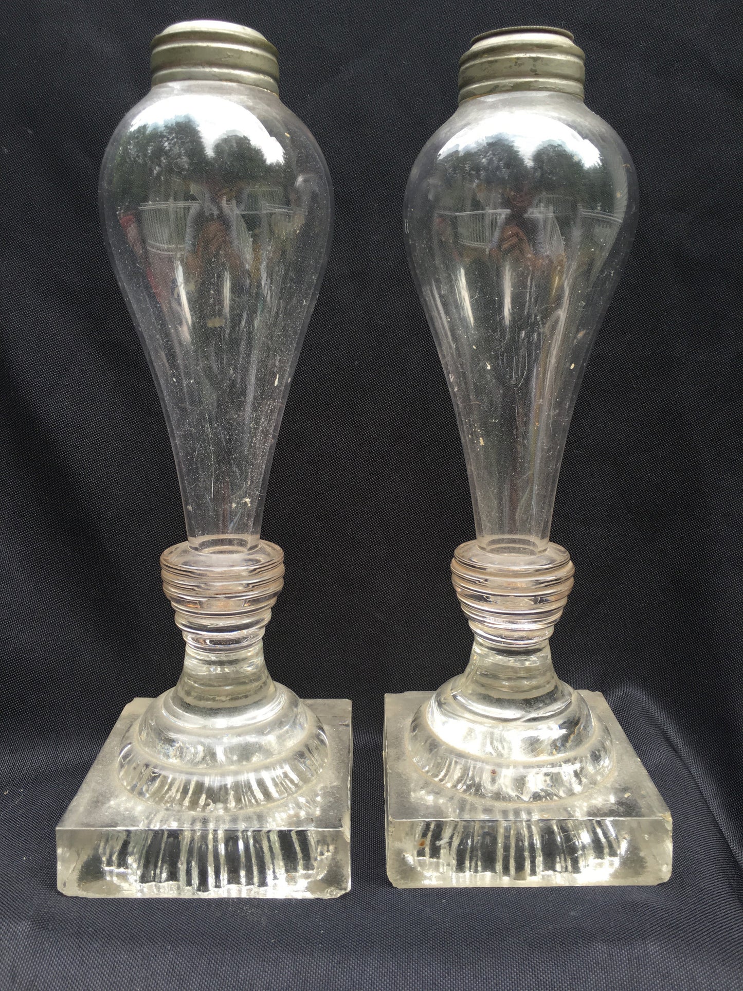 Pair of Whale Oil Lamps