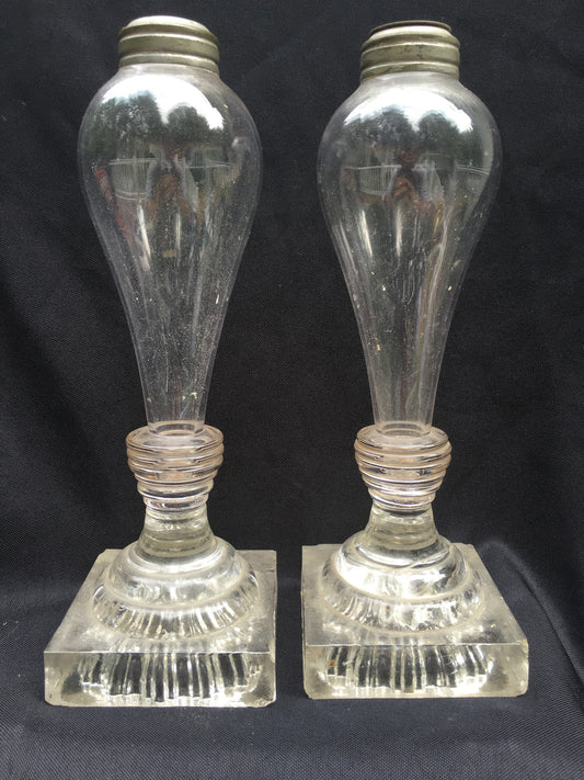 Pair of Whale Oil Lamps