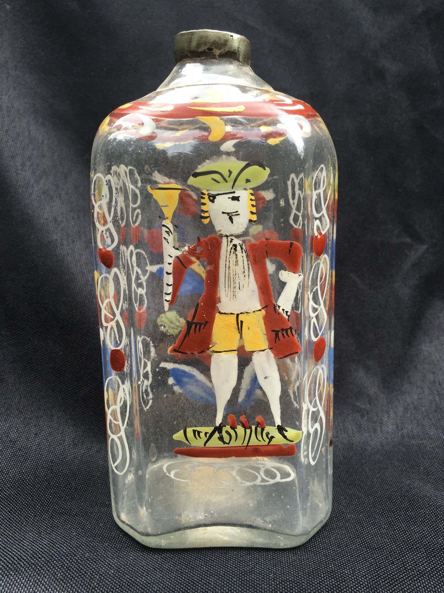 Enamel Decorated Flask