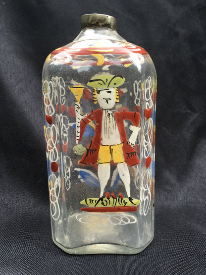 Enamel Decorated Flask