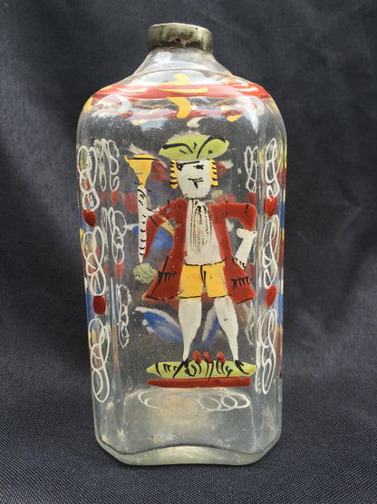 Enamel Decorated Flask