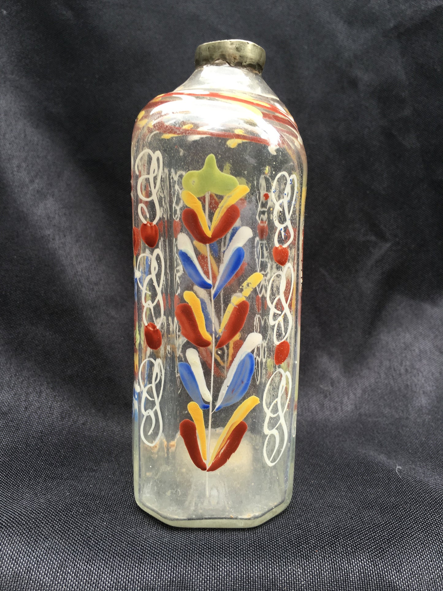 Enamel Decorated Flask
