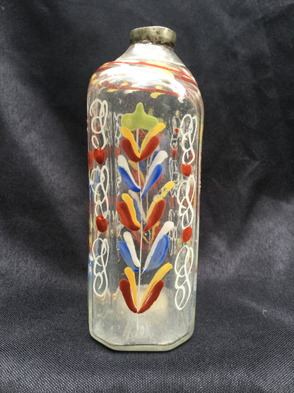 Enamel Decorated Flask