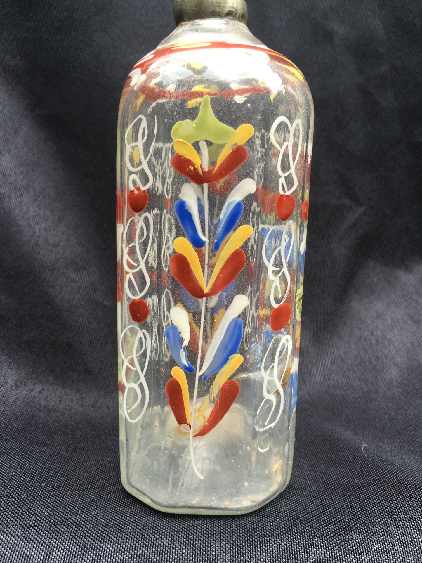 Enamel Decorated Flask