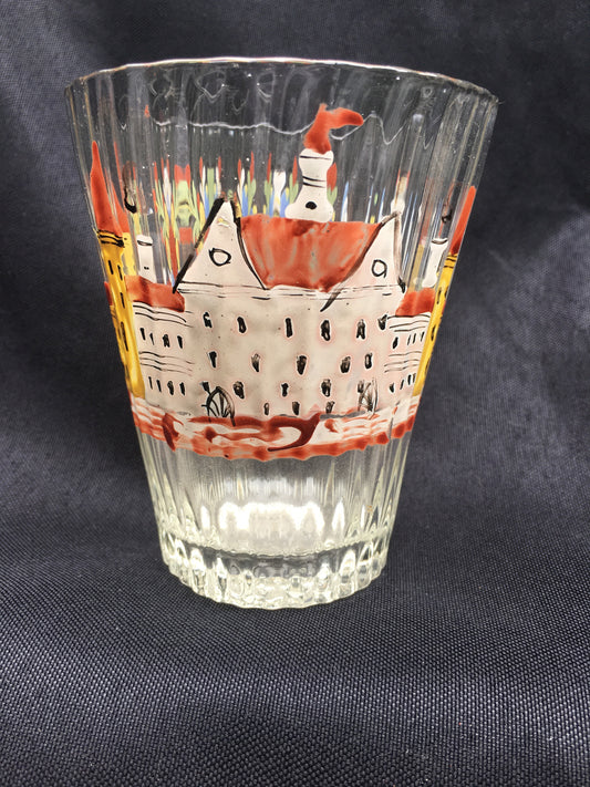 Enamel Decorated Flip Glass