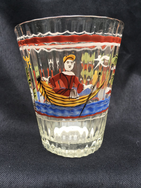 Enamel Decorated Flip Glass