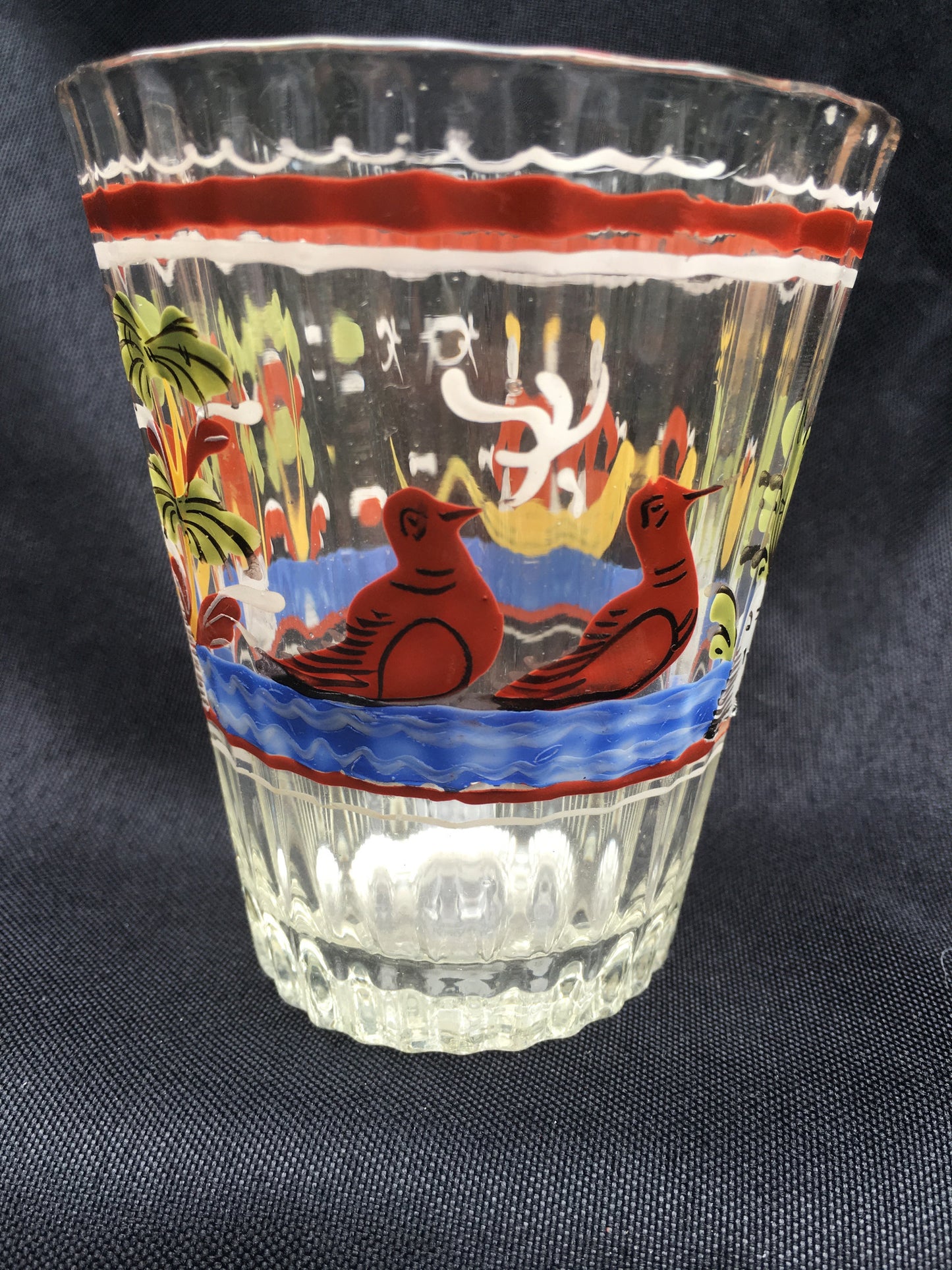 Enamel Decorated Flip Glass