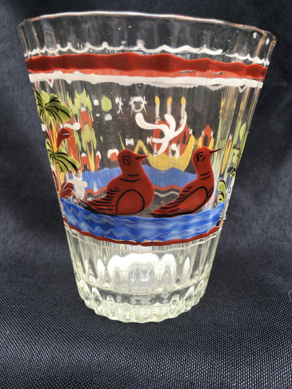 Enamel Decorated Flip Glass