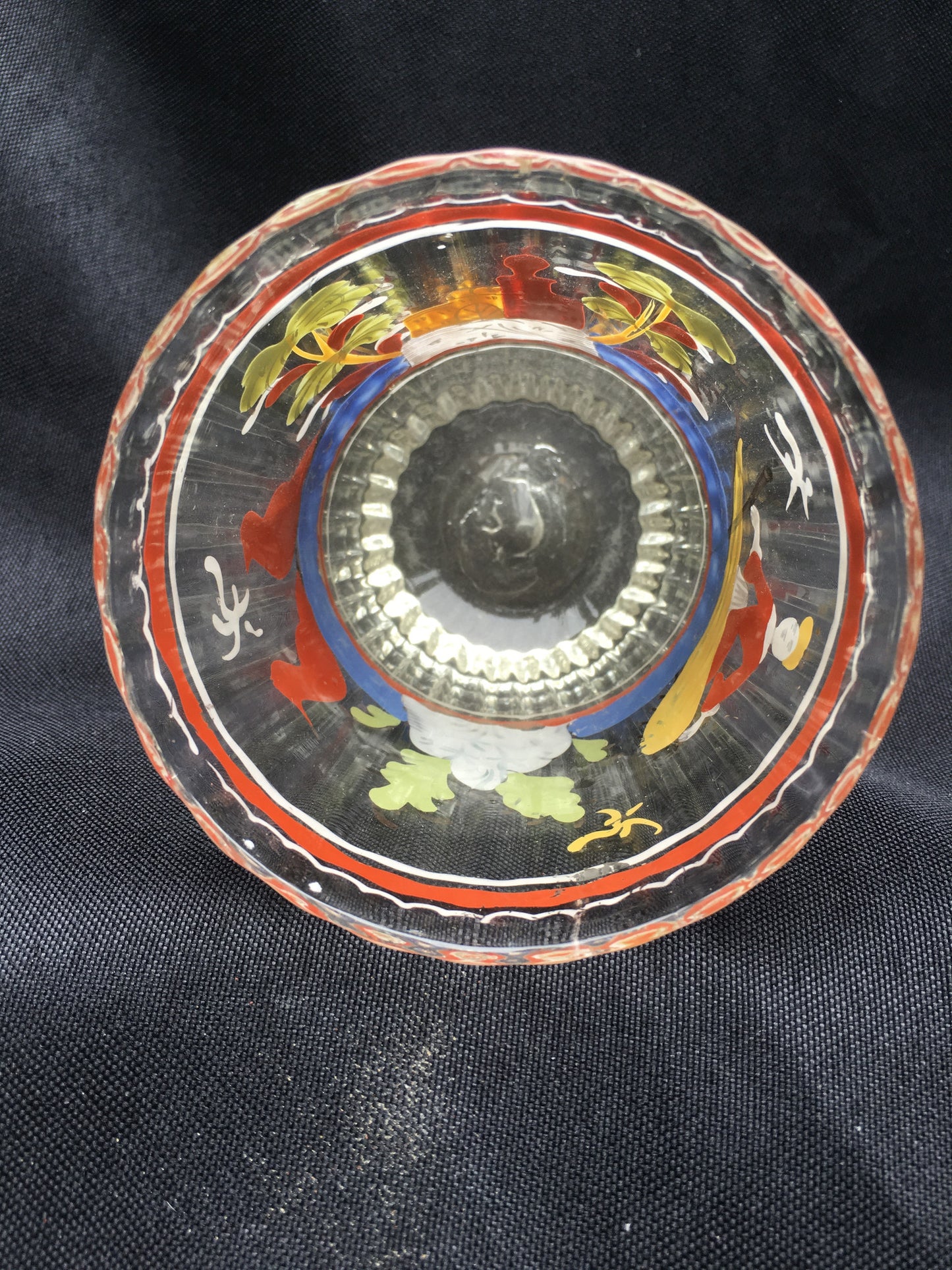 Enamel Decorated Flip Glass