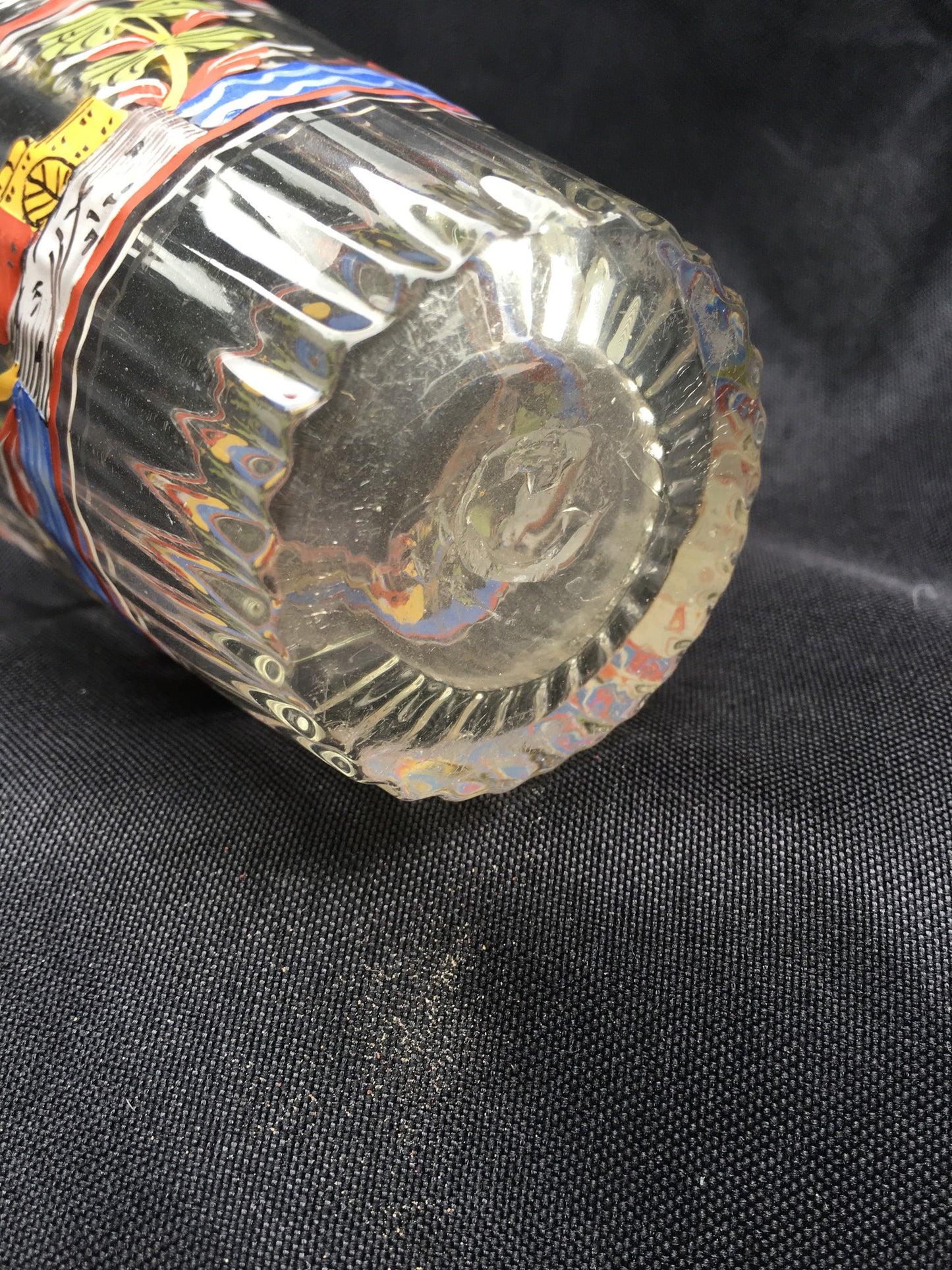 Enamel Decorated Flip Glass