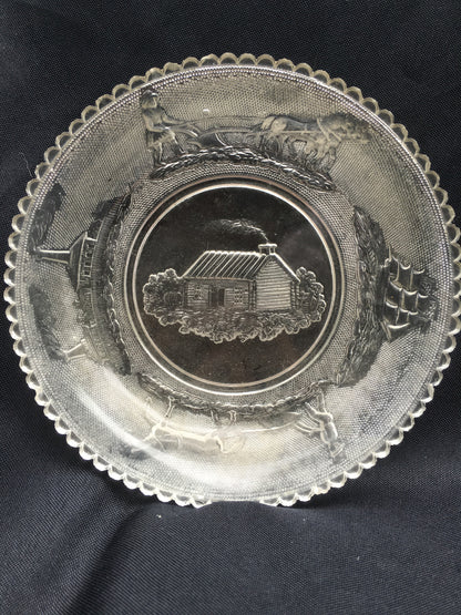 Industries and Log Cabin Plate
