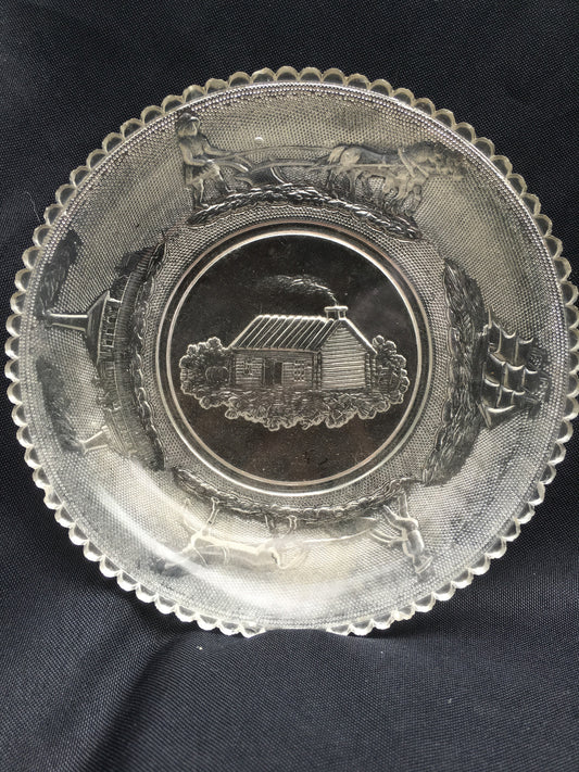 Industries and Log Cabin Plate