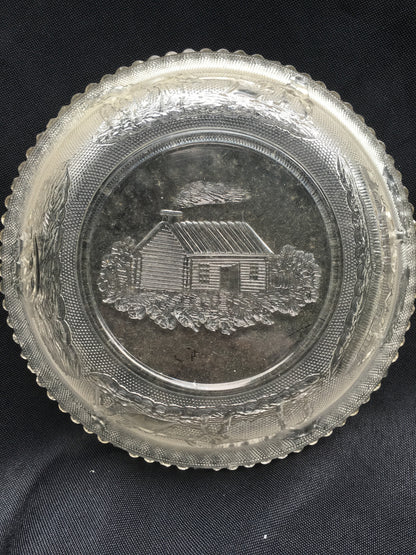Industries and Log Cabin Plate